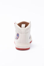 Shelby ecru leather high-top sneakers - Image n°7