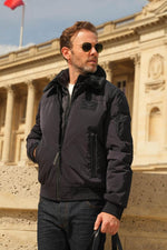 Patrouille de France jacket with detachable sherpa collar - Image n°1