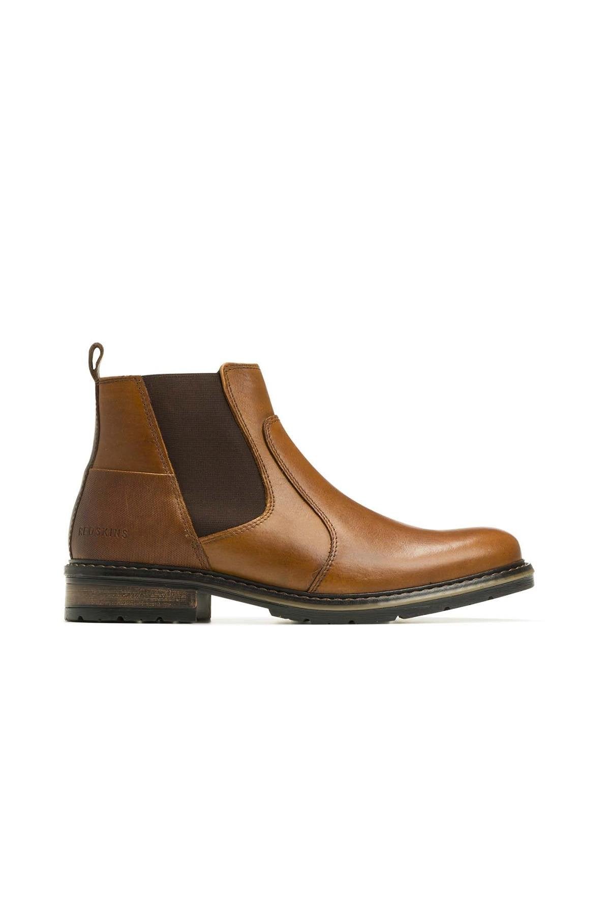 Cognac and brown leather chelsea boots - Image n°2