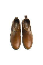 Cognac and brown leather chelsea boots - Image n°3