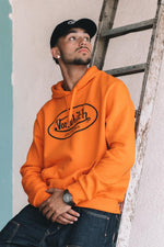 Men's orange hoodie - Image n°1