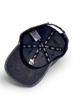 Grey cotton cap with embroidered skull logo - Image n°3