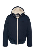 Navy blue multi-pocket parka - Image n°6