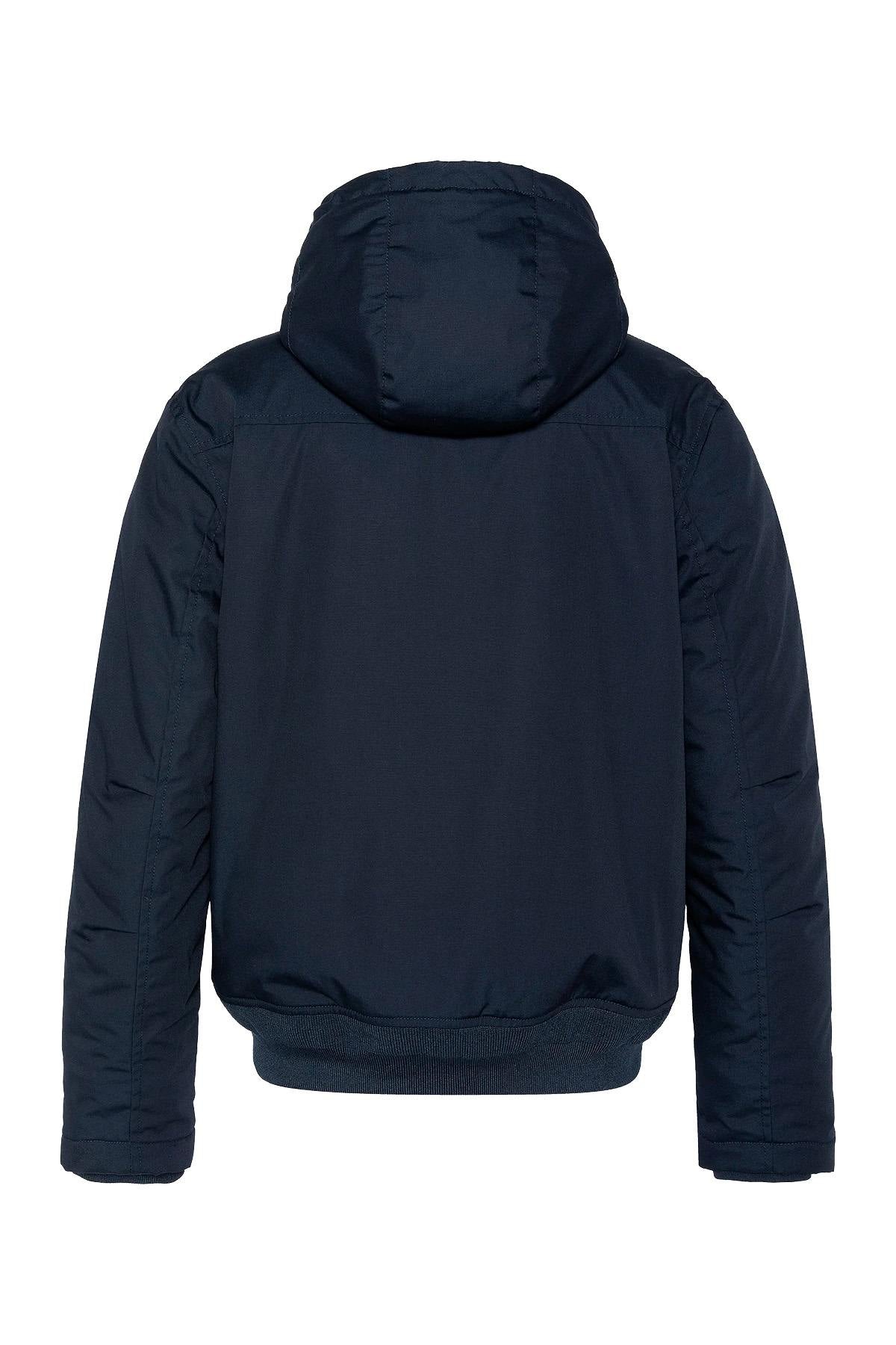 Navy blue multi-pocket parka - Image n°2