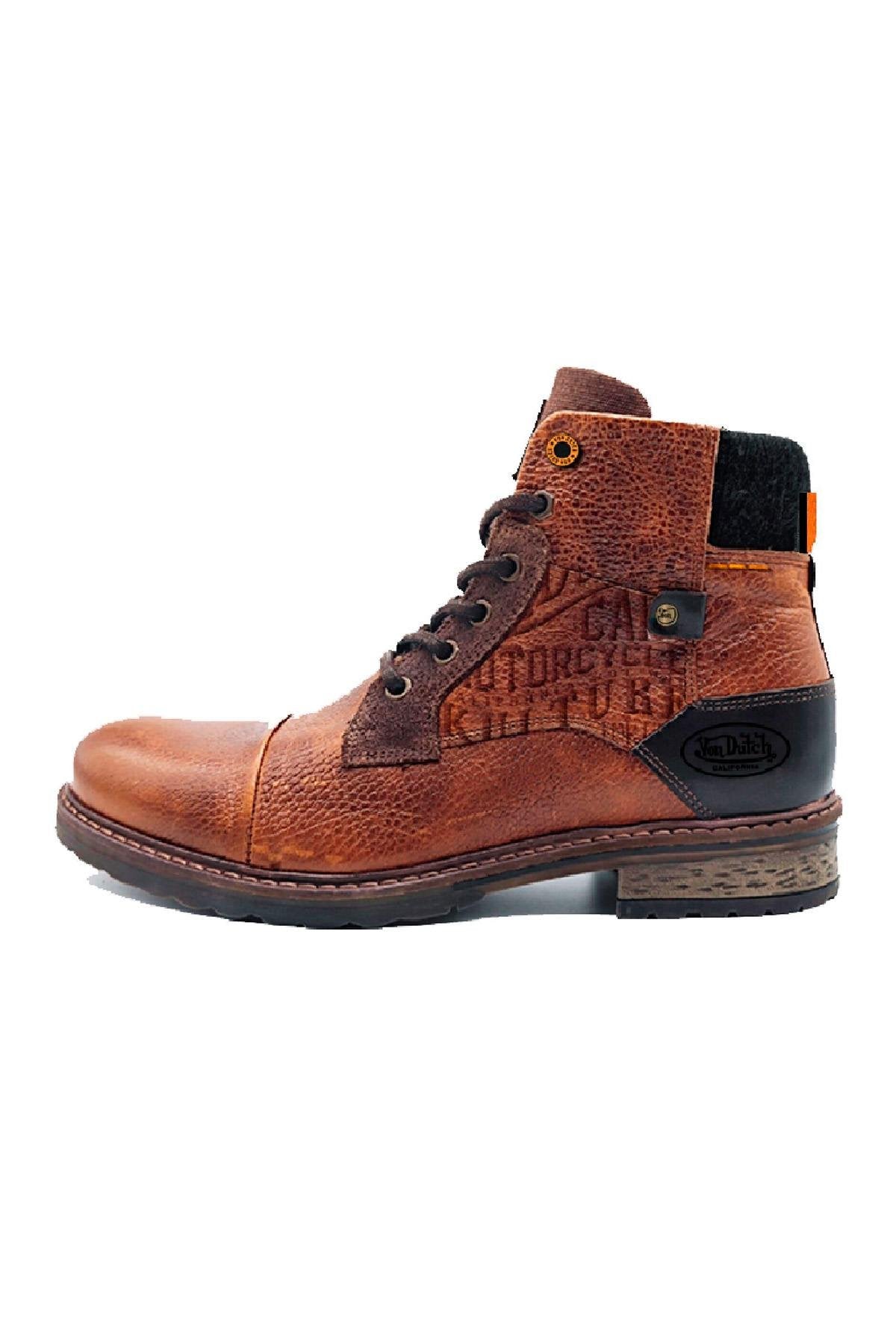 Von Dutch brown leather boots - Image n°1