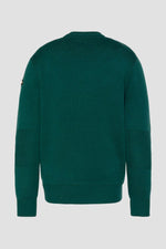 Forest green crew neck sweater - Image n°2