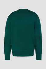 Forest green crew neck sweater - Image n°2