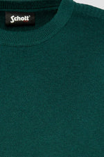 Forest green crew neck sweater - Image n°3