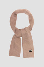Taupe Milano knit scarf - Image n°1