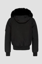 Short black snorkel jacket with hood - Image n°10