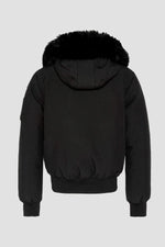Short black snorkel jacket with hood - Image n°10