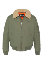Army jacket in sage khaki and beige nylon - Image n°1