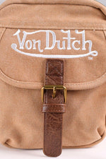 Von Dutch camel-colored textile bag - Image n°4