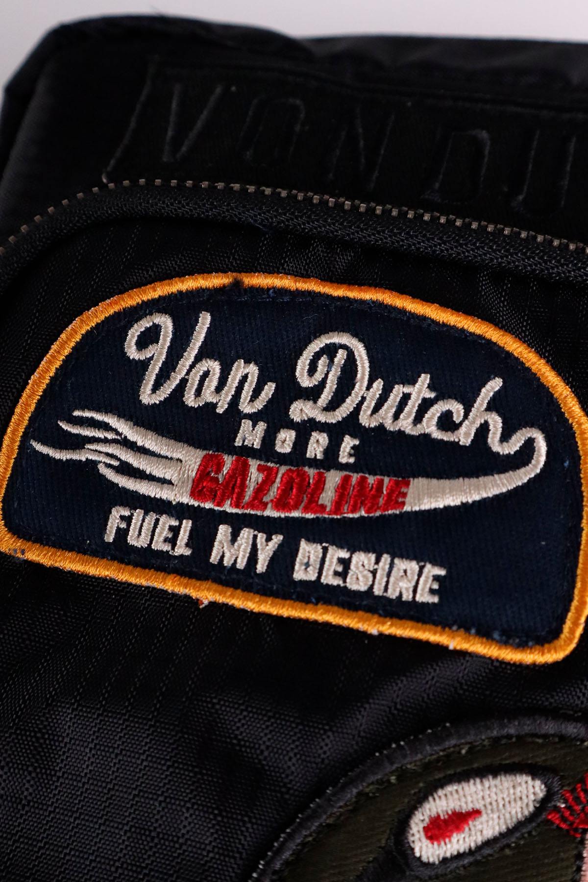 Black textile bag with Von Dutch patches - Image n°6