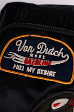 Black textile bag with Von Dutch patches - Image n°6