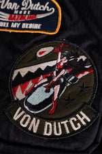 Black textile bag with Von Dutch patches - Image n°5