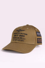 Embroidered olive green cap - Image n°1