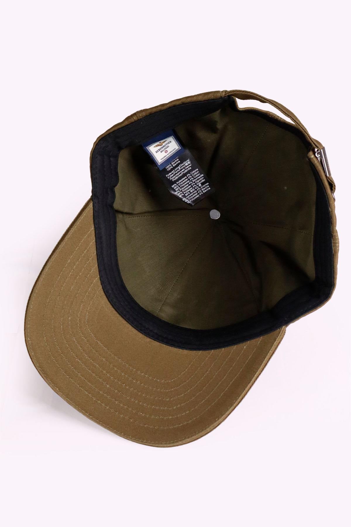 Embroidered olive green cap - Image n°6