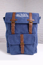Von Dutch blue textile schoolbag - Image n°1