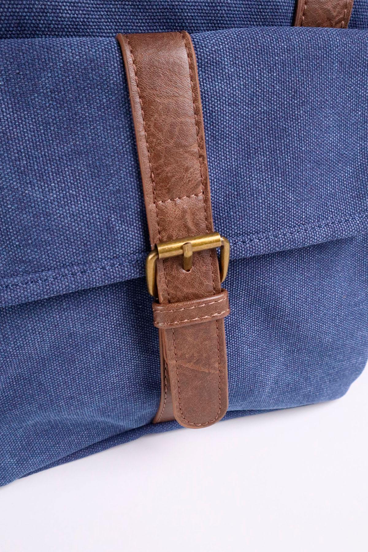 Von Dutch blue textile schoolbag - Image n°5