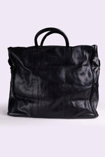 High-end black leather travel bag - Image n°6