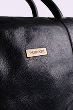 High-end black leather travel bag - Image n°2
