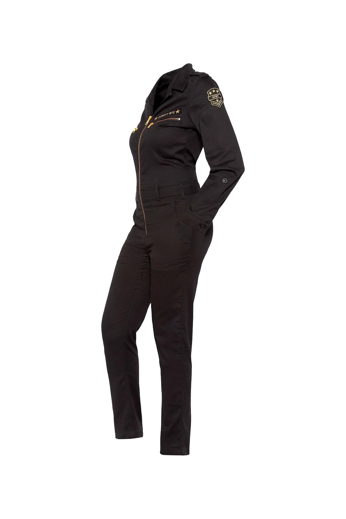 Women's Lightweight Black Branded Jumpsuit - Image n°5