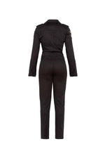 Women's Lightweight Black Branded Jumpsuit - Image n°2