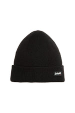 Schott NYC black cuffed beanie - Image n°1