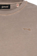 Taupe crew neck sweatshirt with a faded effect - Image n°3
