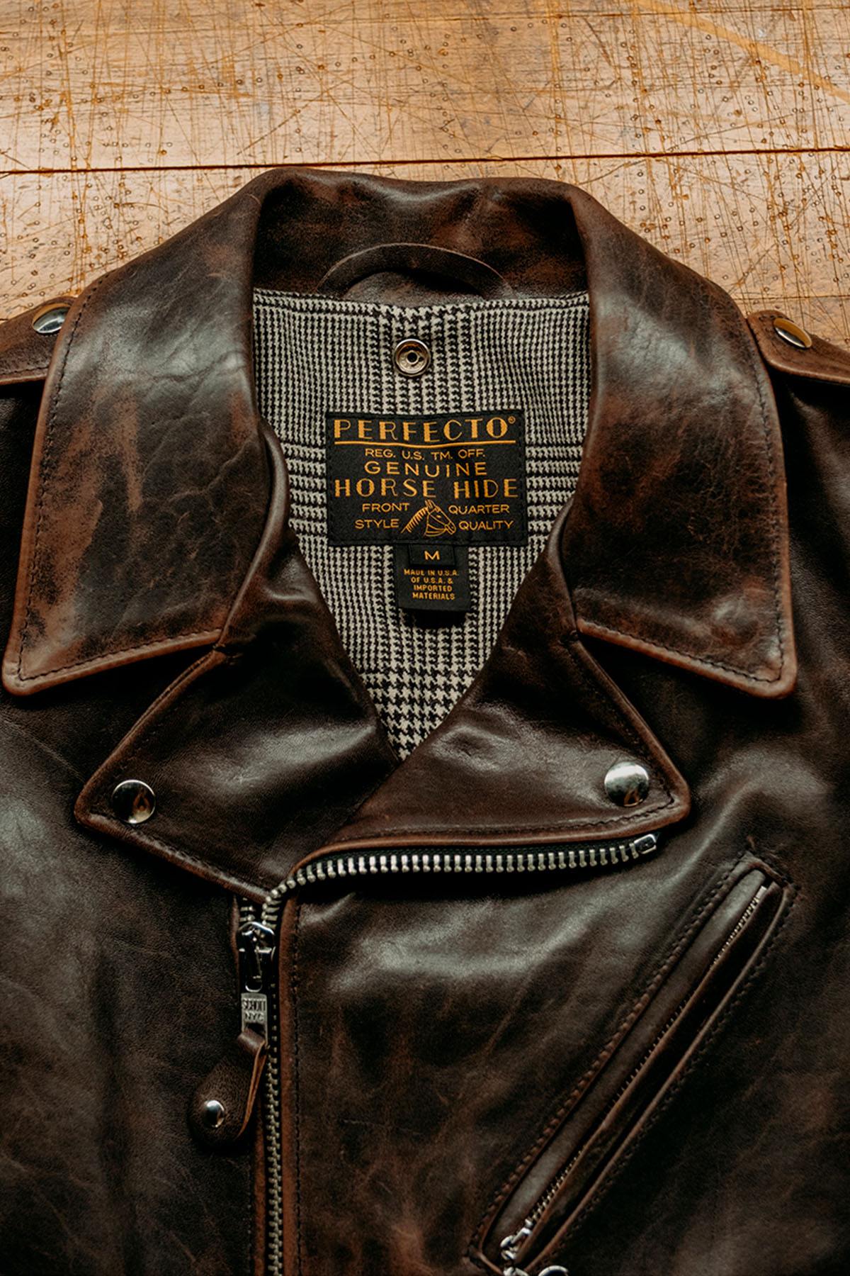 Perfecto leather jacket made in the USA with Teacore finish - Image n°2