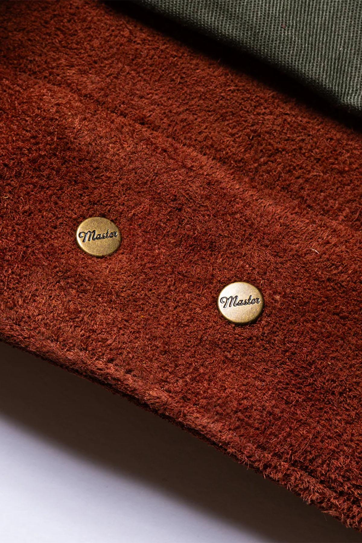 Copper roughout cowhide trucker jacket, Western-inspired and modern. - Image n°13