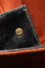 Copper-colored suede leather work jacket - Image n°7