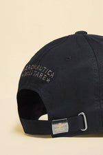 Black cotton cap with Aeronautica Militare embroidery - Image n°4