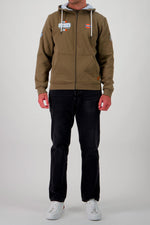 Gulf olive green zip-up hoodie - Image n°2