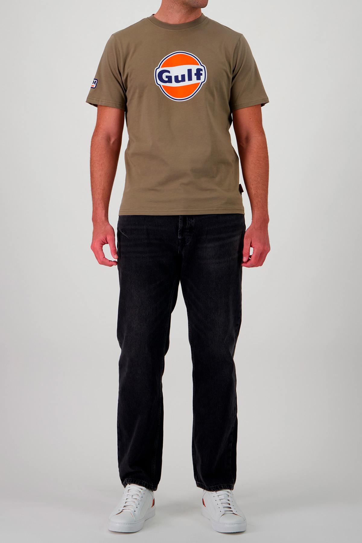 Olive green Gulf T-shirt - Image n°2