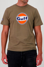 Olive green Gulf T-shirt - Image n°1
