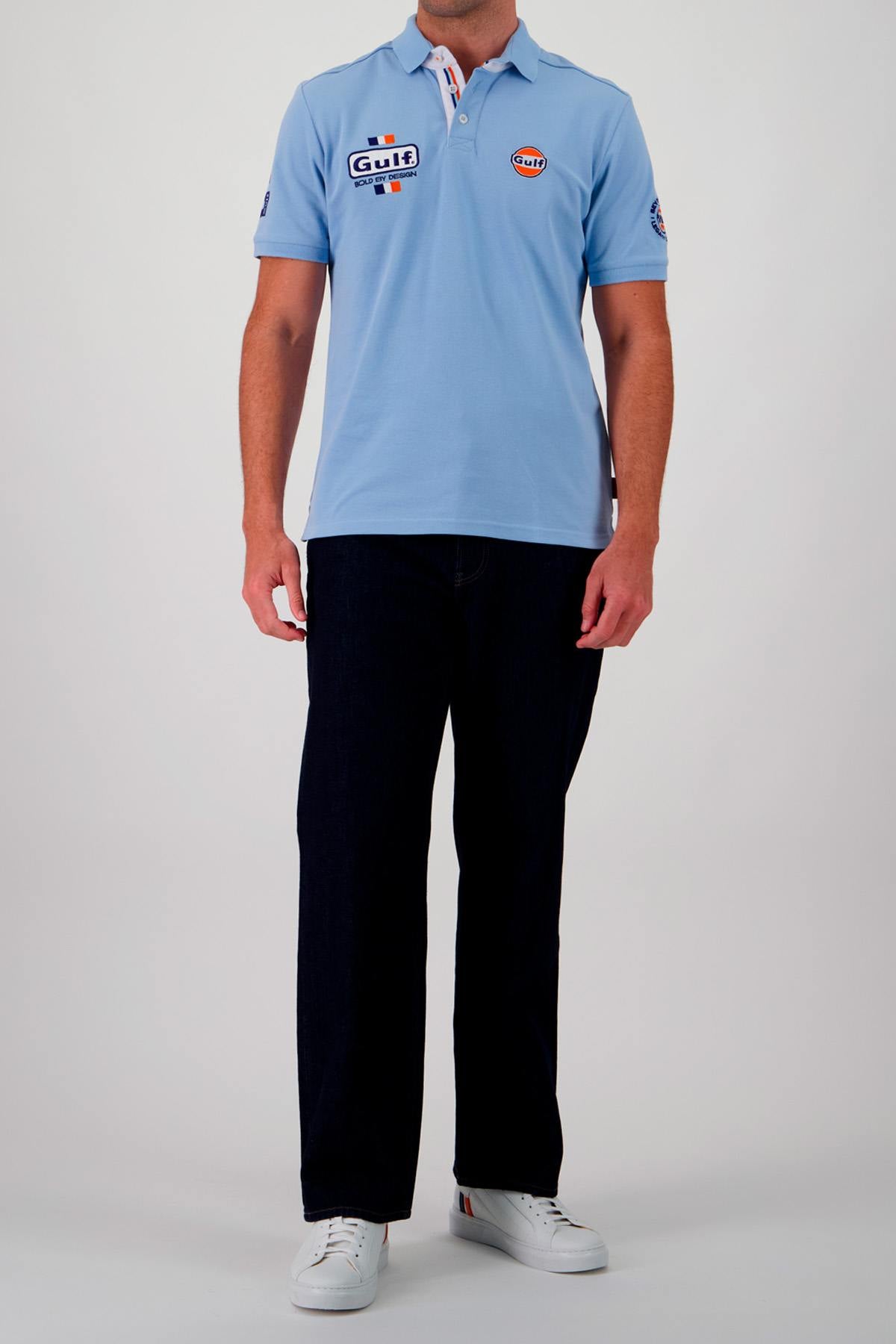 Light blue Gulf polo shirt - Image n°4