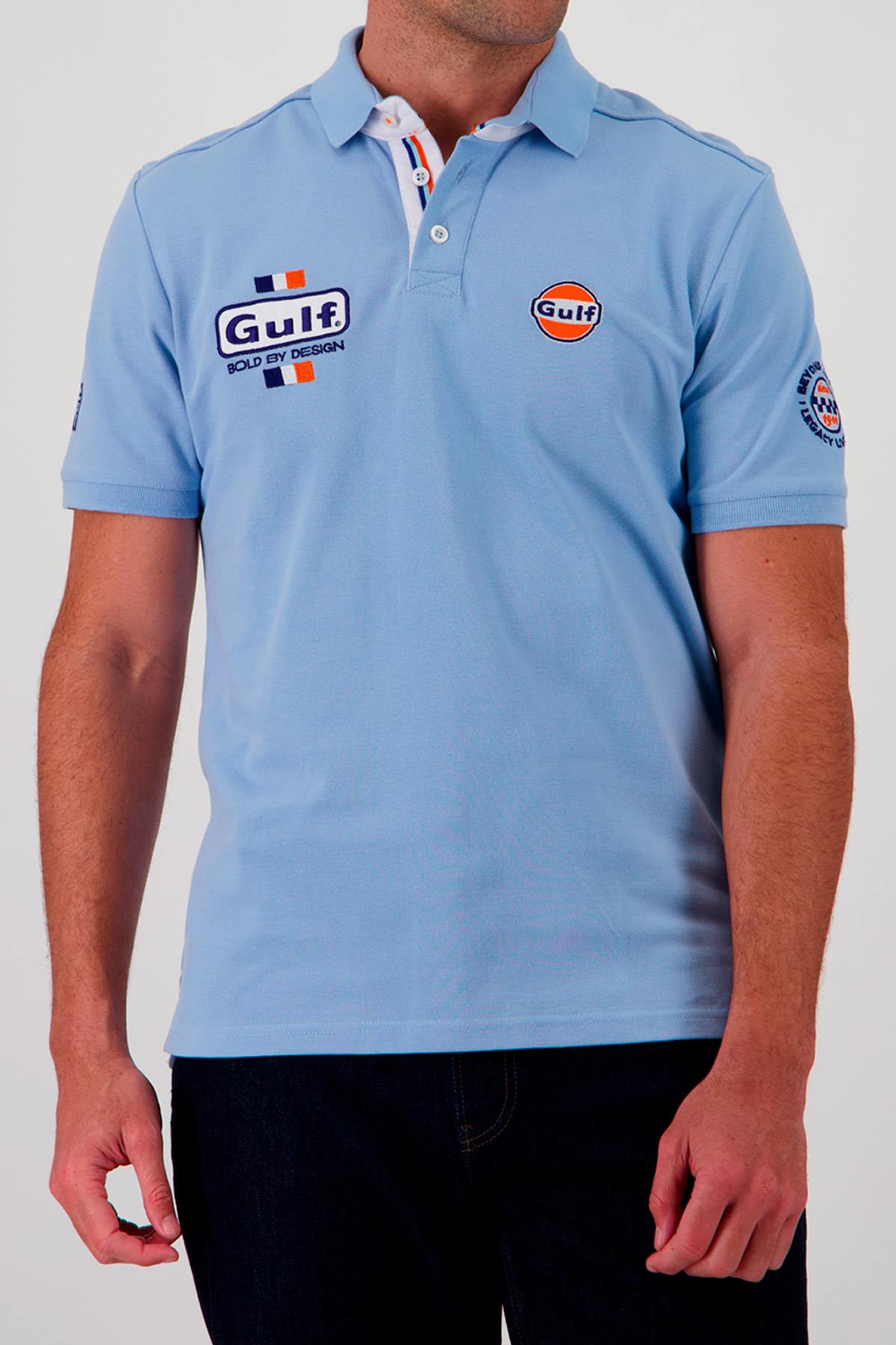 Light blue Gulf polo shirt - Image n°1