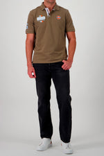 Olive green Gulf polo shirt - Image n°1