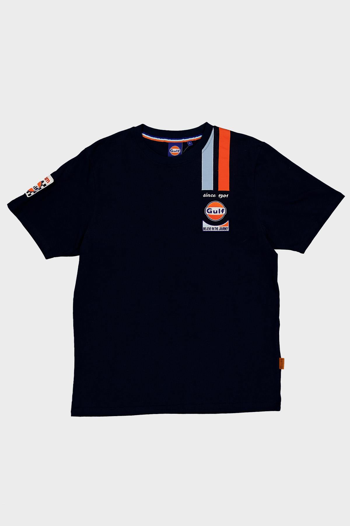 Gulf navy blue racing t-shirt - Image n°4