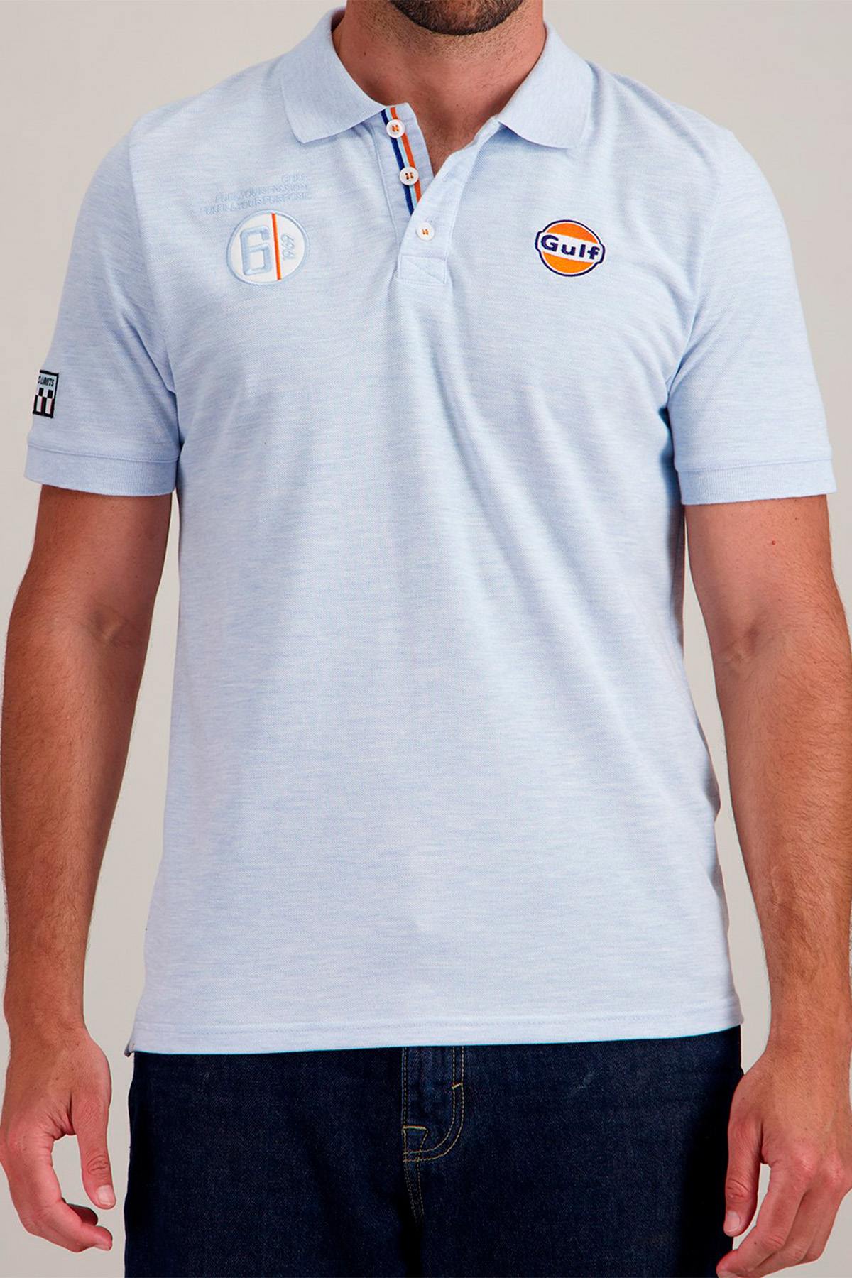 Light blue Gulf polo shirt - Image n°1