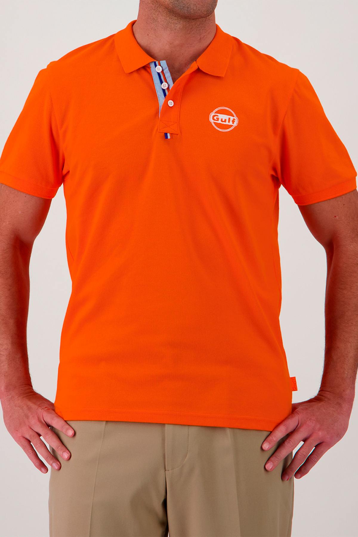 Orange Gulf polo shirt - Image n°1