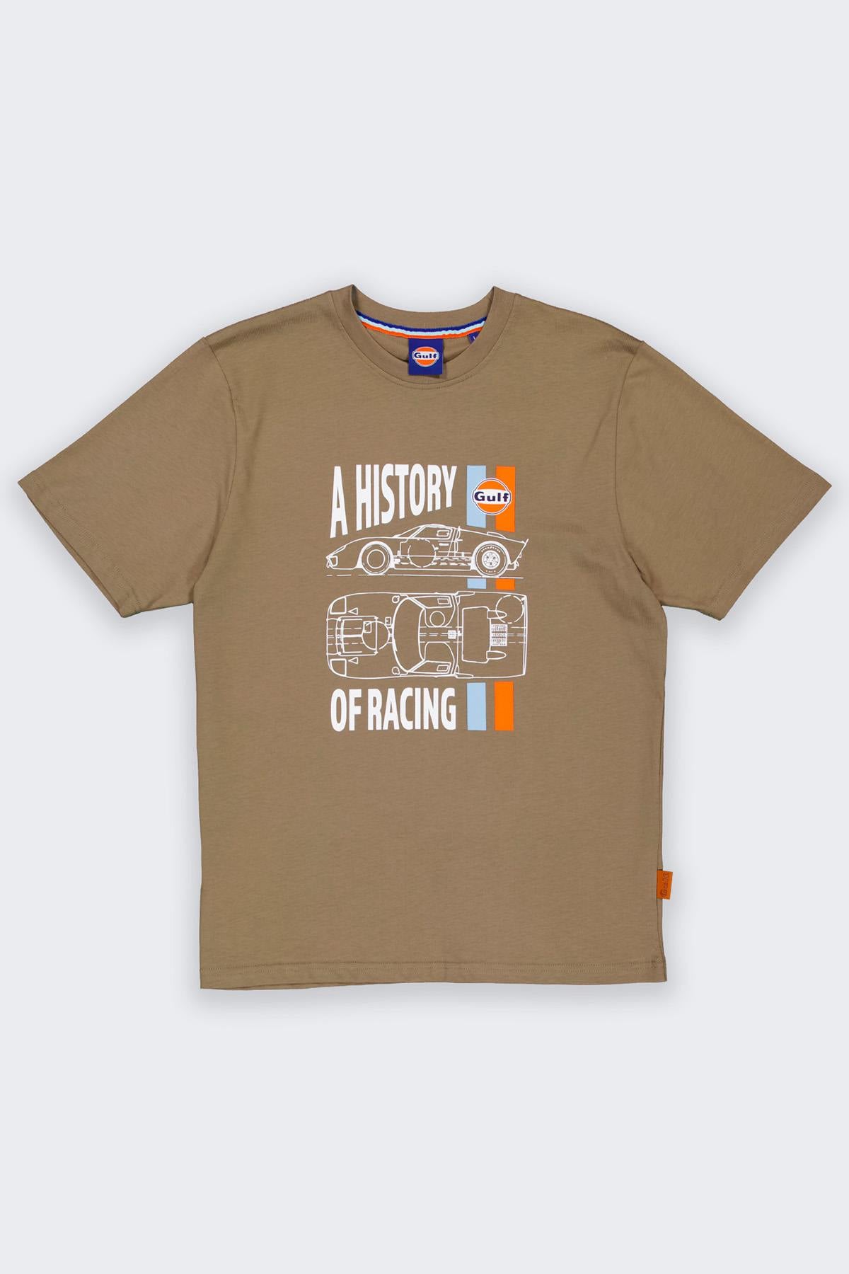 Olive Green Gulf “A History of Racing” T-Shirt - Image n°3