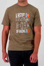 Olive Green Gulf “A History of Racing” T-Shirt - Image n°1