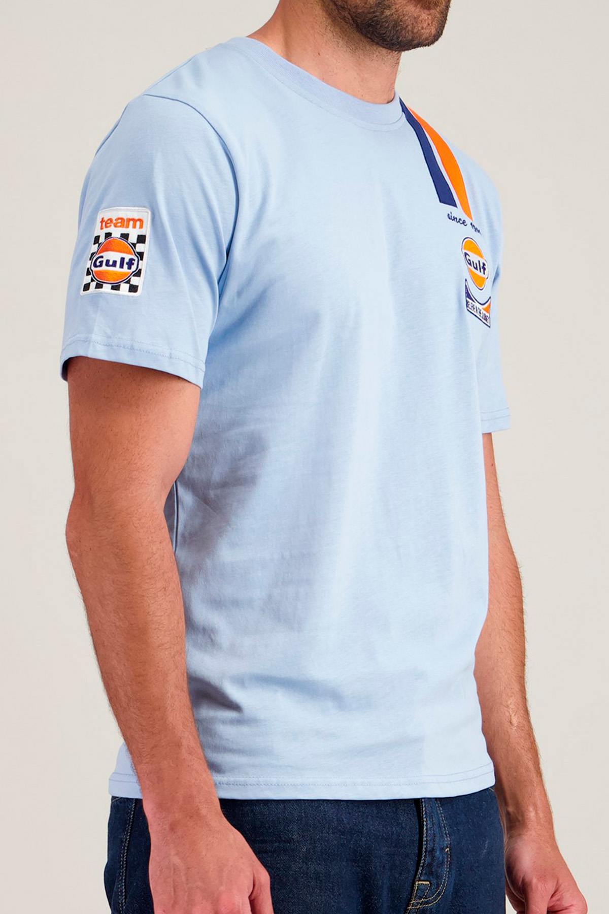 Light blue Gulf racing t-shirt - Image n°3