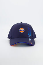Navy blue Gulf cap with gradient text - Image n°1