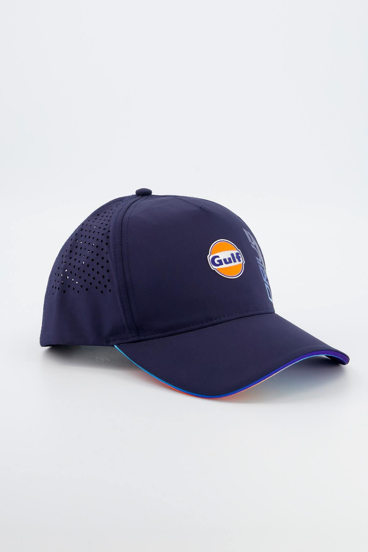 Navy blue Gulf cap with gradient text - Image n°2