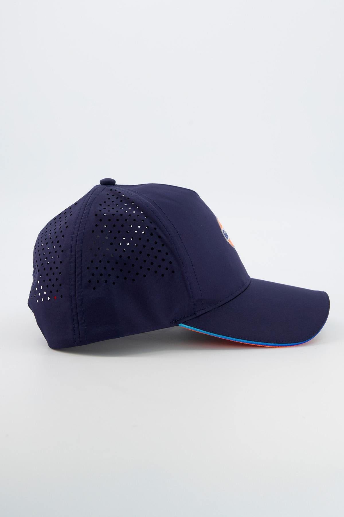 Navy blue Gulf cap with gradient text - Image n°3