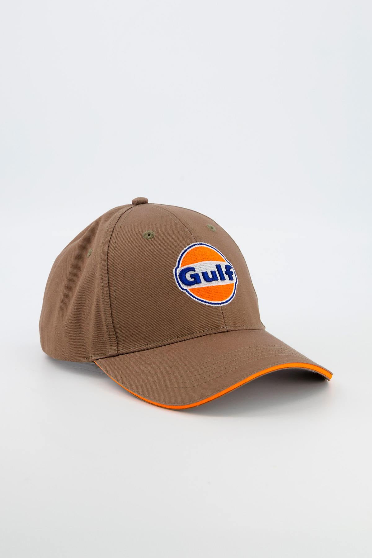 Olive green cap with Gulf logo - Image n°2